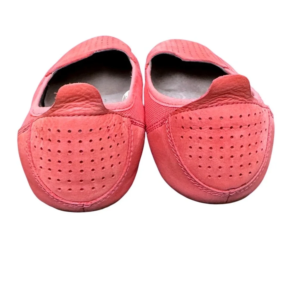 Patagonia Maha Ballet Flats Perforated Leather Mesh Coral Pink Size 9 Casual